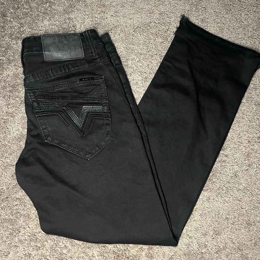 Salvage Black Bootcut Jeans for Men
